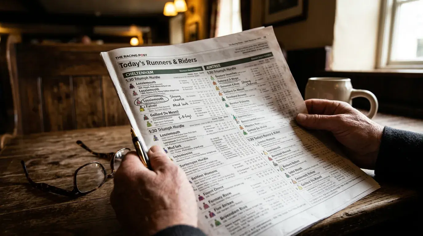 Racing form analysis showing key horse selection factors for wheel bet strategy